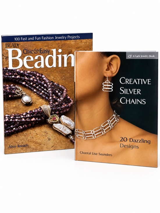 Jewelry - Jewelry Making Craft Books Lot of 2 Beading & Silver Chain Designs